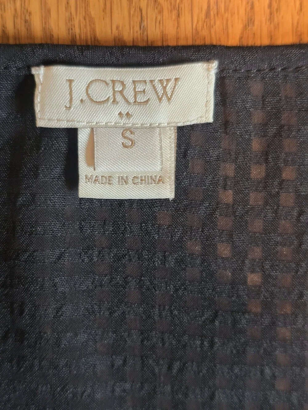 J. Crew Black Blouse Size Small